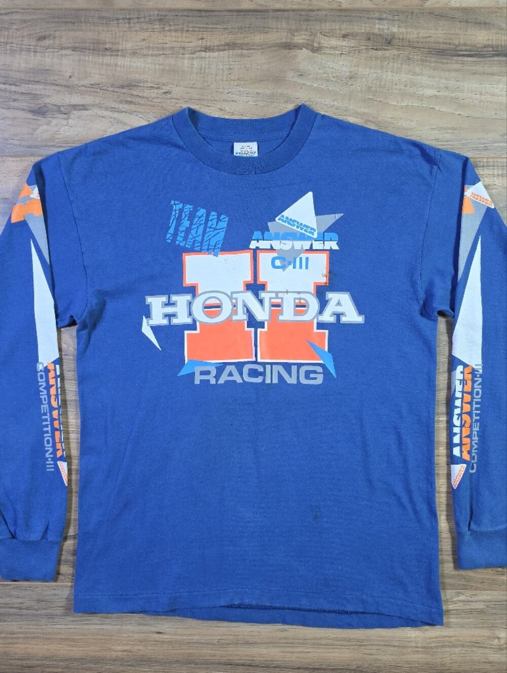 Vtg 90s Honda Answer Racing Motocross Shirt L